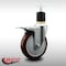 Service Caster 5'' SS Maroon Poly Swivel 1-7/8'' Expanding Stem Caster Total Lock Brake SCC-SSEXTTL20S514-PPUB-MRN-178 - alternate 3